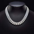 PREMIUM 10MM CUBAN LINK S925 SILVER MOISSANITE NECKLACE