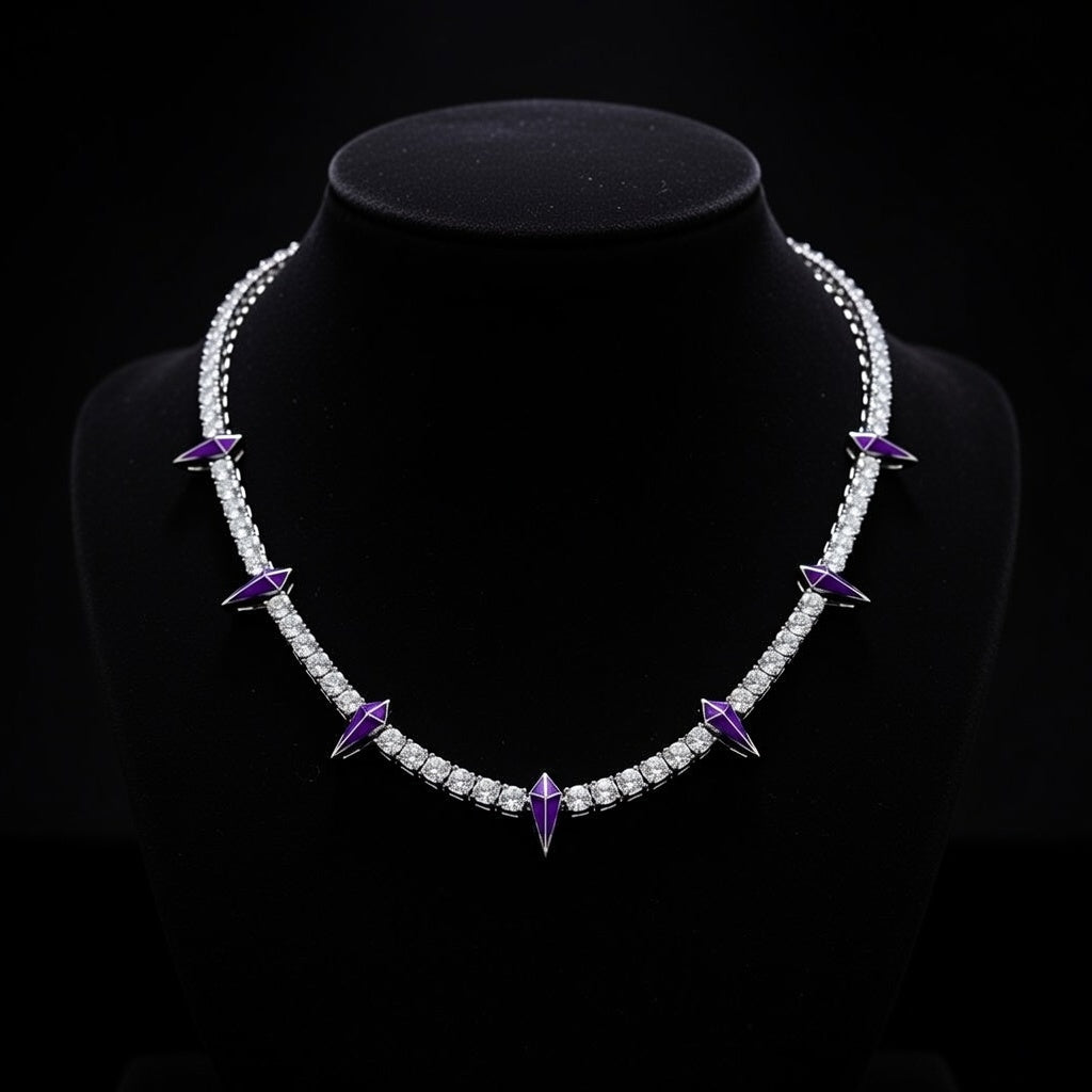 ICED OUT BLACK PANTHER PREMIUM S925 SILVER NECKLACE