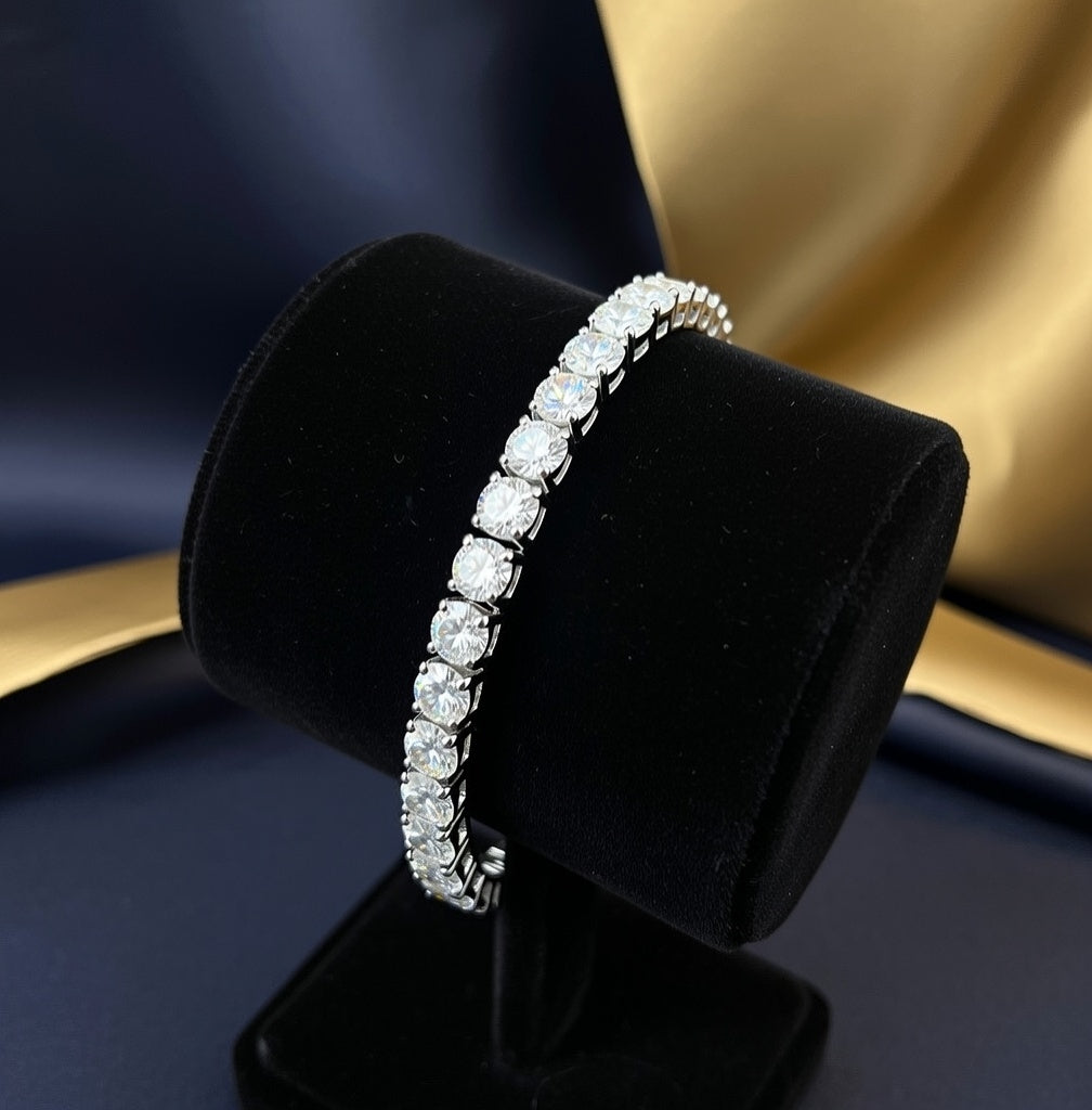 LAB GROWN DIAMOND S925 SILVER PREMIUM TENNIS BRACELET 22.52 ct.