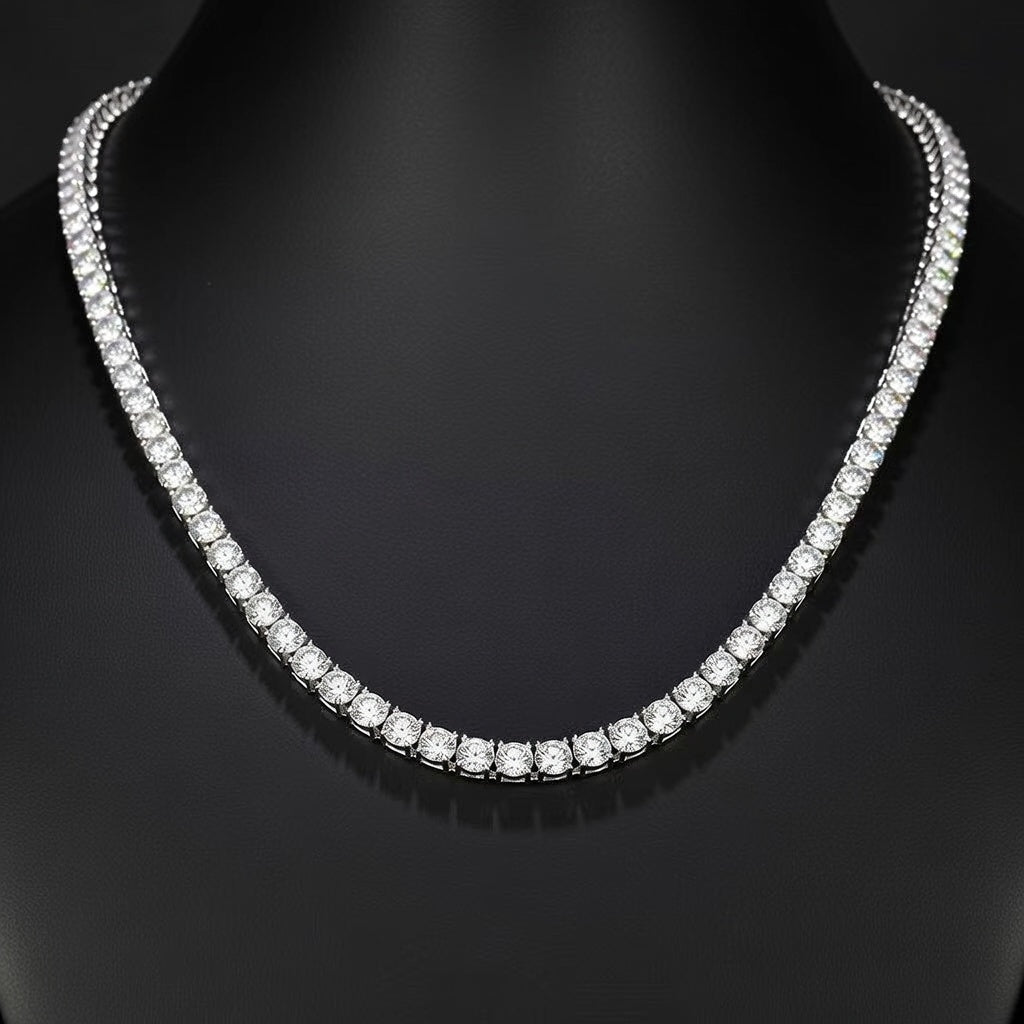 PREMIUM MOISSANITE .925 TENNIS NECKLACE