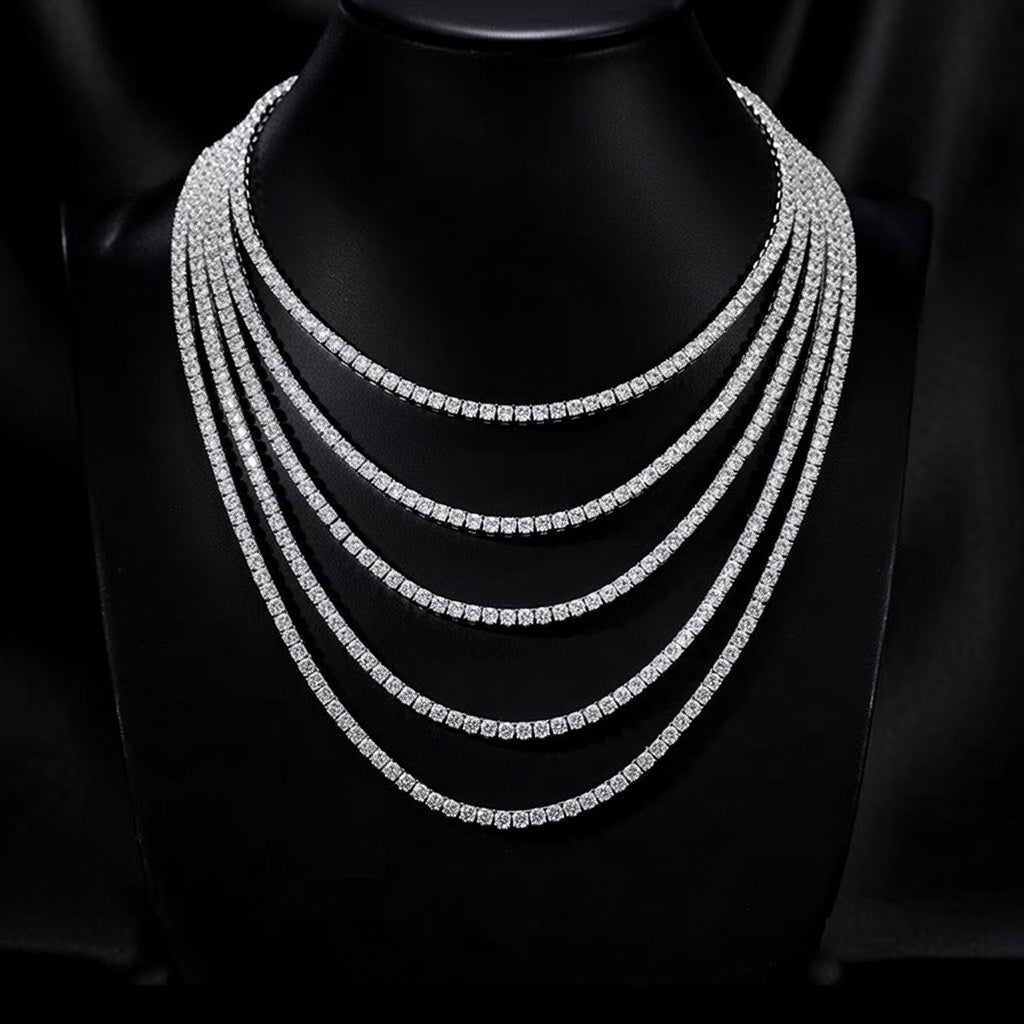 PREMIUM MOISSANITE .925 TENNIS NECKLACE