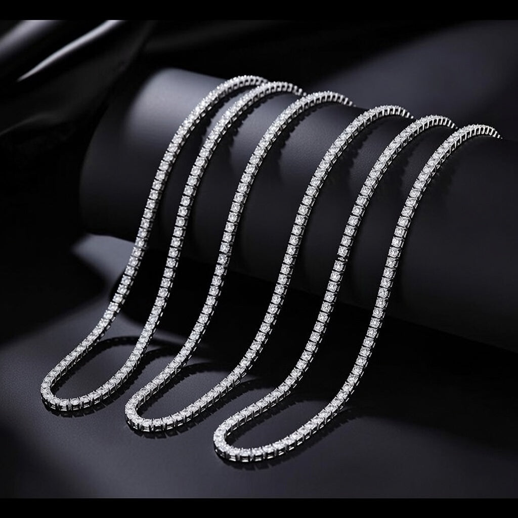 PREMIUM MOISSANITE .925 TENNIS NECKLACE