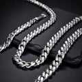 8MM HANDMADE MIAMI CUBAN LINK NECKLACE S925 PREMIUM STERLING SILVER